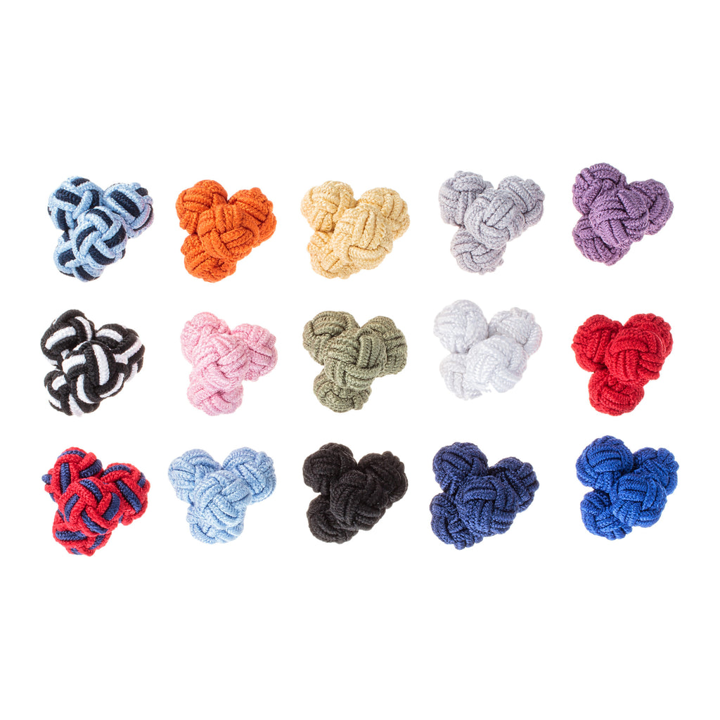 Silk Knot Cufflinks by Link Up