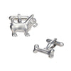 Dog and Dog Bone Cufflinks by LINK UP