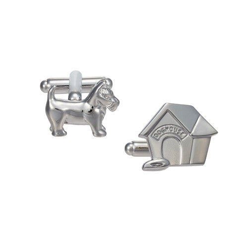 Dog and Dog House Cufflinks by LINK UP