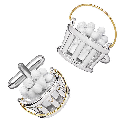 Golf Balls in a Bucket Cufflinks by Link Up