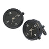 Gunmetal and Roman Numeral Watch Cufflinks from Link Up