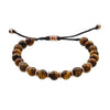 Jan Leslie Tigers Eye Bracelet with Brass Beads