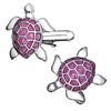 Turtle Cufflinks in Pink by LINK UP