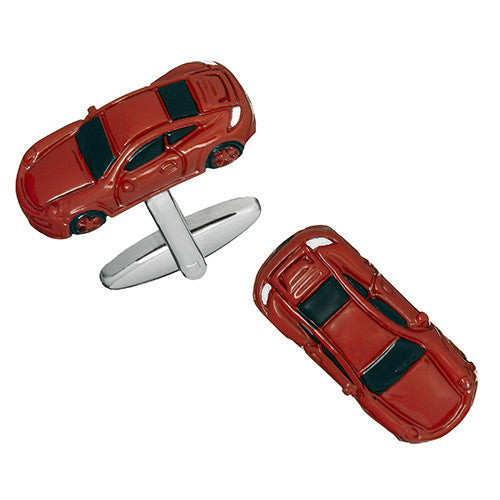 Red Sports Car Cufflinks by Link Up