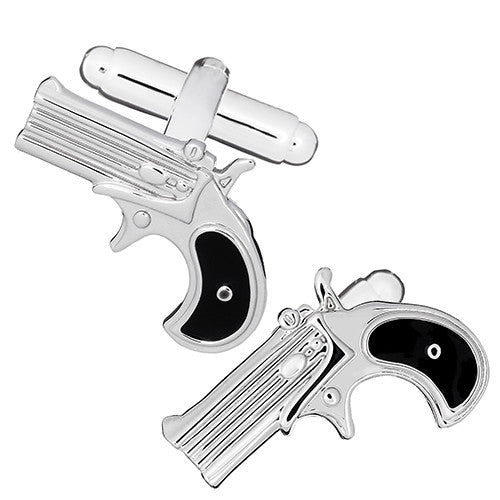 Revolver Pistol Cufflinks by Link Up