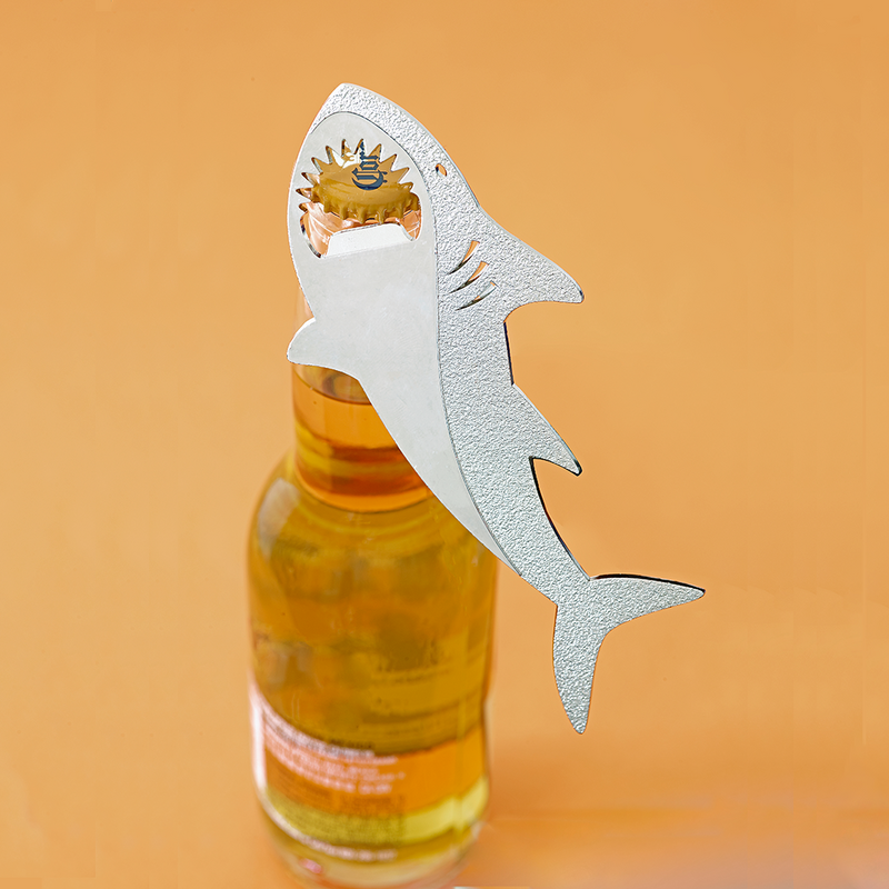 Shark Stainless Steel Bottle Opener