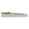 Triangle Pattern Tie Clip in Silver Tone by LINK UP