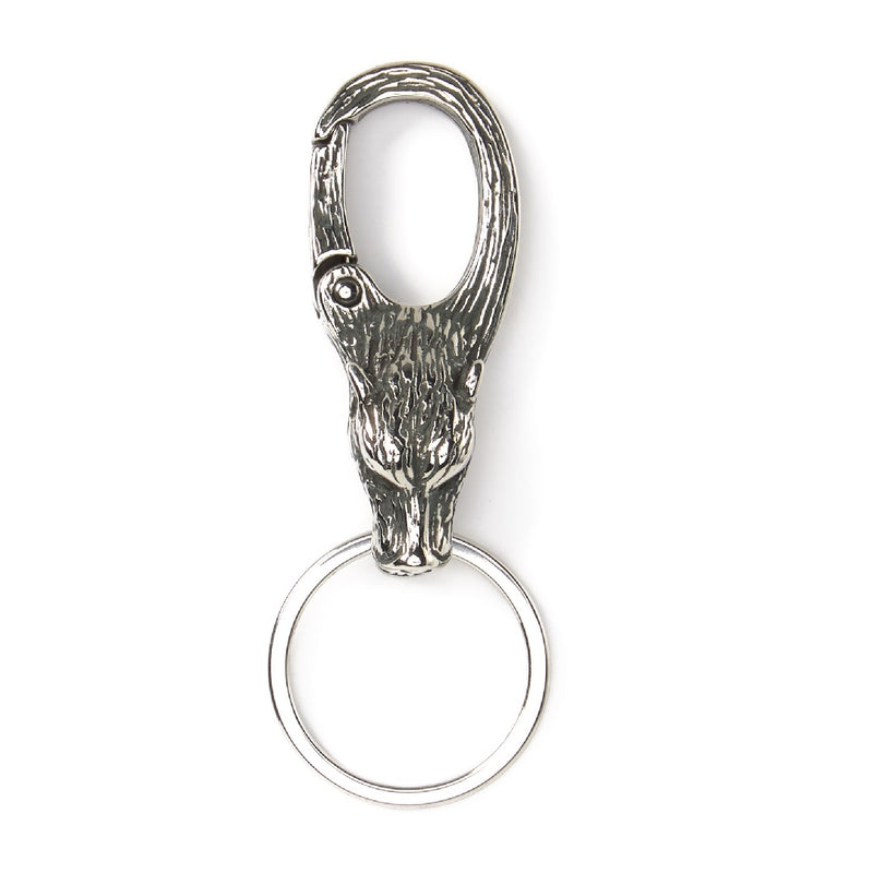 Wolf Stainless Steel Keychain